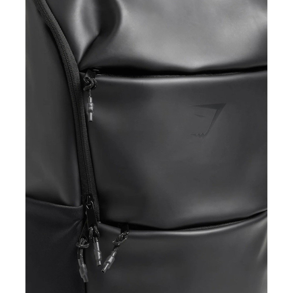 NEW Gymshark Sleek Backpack Cement Black Gym Bag College Backpack - Picture 4 of 7